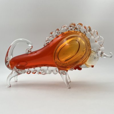 купить Статуэтка "Бизон", автор Муратов В.С., стекло, гутная техника, Гусевской хрустальный завод (Гусь-Хрустальный), СССР, 1970-1990 гг.