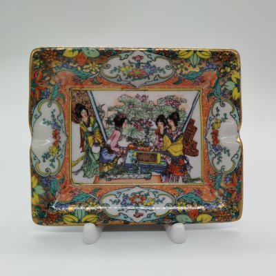 купить Пепельница в китайском стиле, фарфор, деколь, золочение, Китай, 1990-2010 гг.