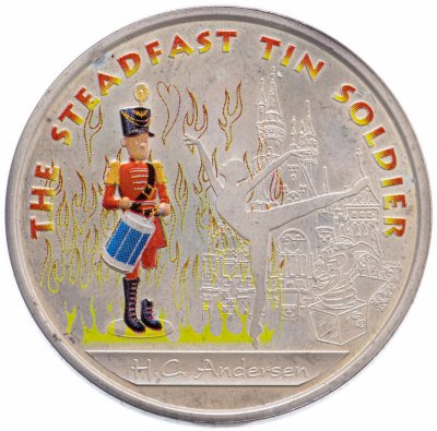 купить Фиджи 1 доллар 2010 "Сказки Андерсена - «Стойкий оловянный солдатик» в буклете