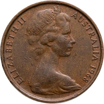 купить Австралия 2 цента (cents) 1968