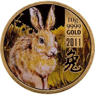 купить Острова Кука 25 долларов 2011 Proof "Лунный календарь - Год кролика"