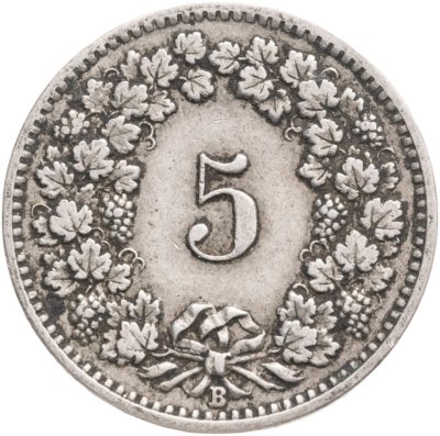 купить Швейцария 5 раппенов (rappen) 1910