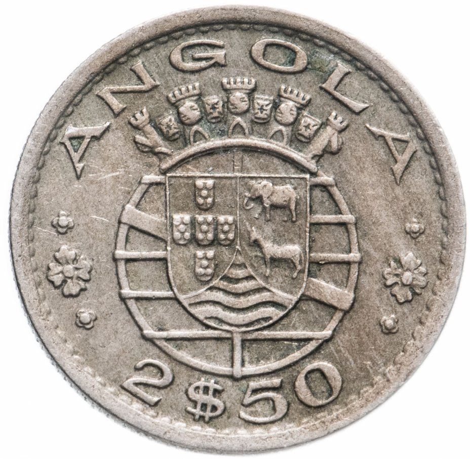 купить Ангола 2,5 эскудо (escudos) 1956-1968