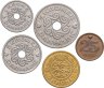 Купить Дания, набор из 5 монет 1989-1994 (25 эре, 1, 2, 5, 10 крон)