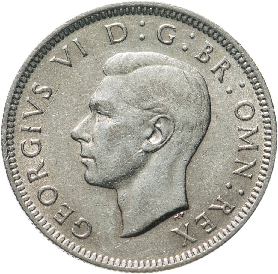 Монета Великобритания 1 шиллинг (shilling) 1944 стоимостью 1250 руб.
