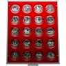 Купить Набор из 20 памятных монет 3 рубля 1991-1995 гг. Proof "50 лет Великой победы (1941-1945)" в пластиковом планшете ГОЗНАК