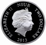 Купить Ниуэ 2 доллара 2013 "Акула - молот" в подарочном футляре с сертификатом