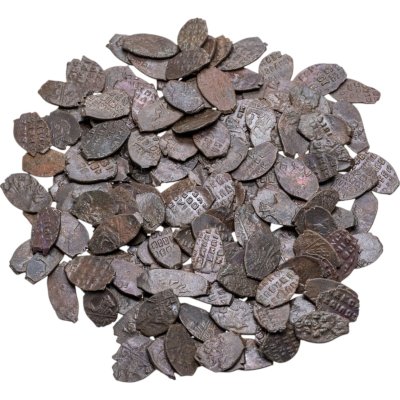 купить 1 копейка 1655-1663 гг. Медный бунт Алексей Михайлович "Тишайший", чекан Москвы. Подлинная монета 17 века