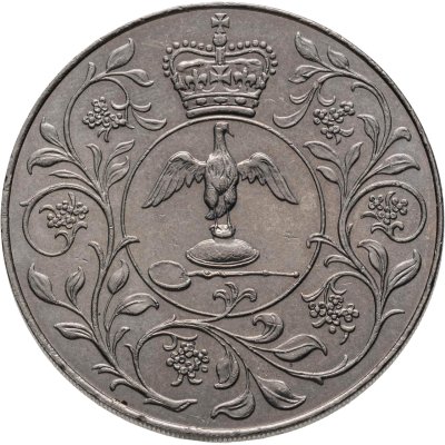 купить Великобритания 1 крона (25 новых пенсов) 1977 "25 лет правления Елизаветы II"