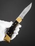 Купить Складной нож Buck Model 110 Folding Hunter 3.75'' (BU110BRSCB), сталь 420HC, рукоять дерево/латунь, нейлоновый чехол