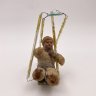 Купить Елочная игрушка "Мальчик на качелях", вата, краска, стекло, СССР, 1937-1960 гг.