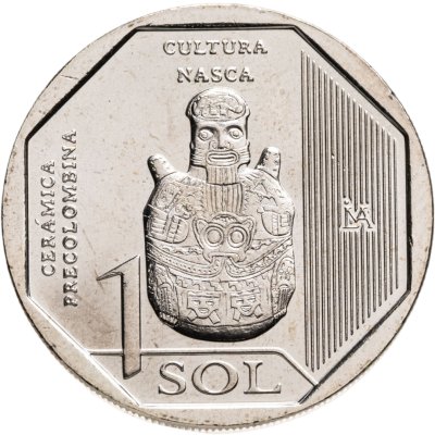 купить Перу 1 соль 2025 "Доколумбовая керамика - Культура Наска"