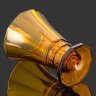 Купить Ваза янтарного цвета в стиле Art Deco, стекло, пресс, Бельгия, 1930-1940 гг.