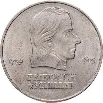 купить Германия ГДР 20 марок 1972 Фридрих фон Шиллер