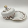 Купить Маслёнка с растительным декором, фарфор, деколь, золочение, Kahla, Германия, 1968-1991 гг.