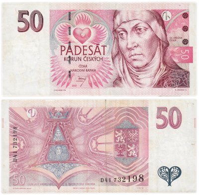 купить Чехия 50 крон 1997 год (Pick 17b)