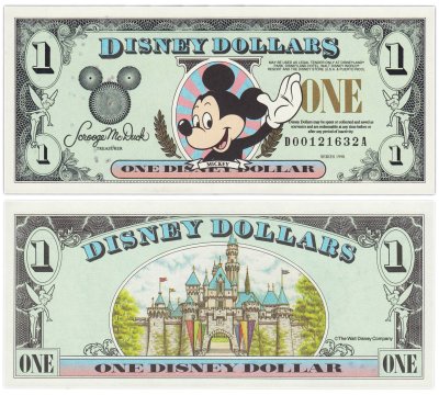 купить США 1 Дисней доллар 1998 Серия DA в конверте