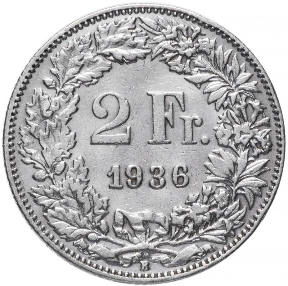 купить Швейцария 2 франка 1936