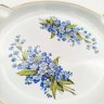 Купить Пепельница круглой формы, с цветочным декором Porcelaine de Bruxelles, фаянс, деколь, золочение, фаянс, деколь, золочение, Бельгия, 1960-1990 гг.