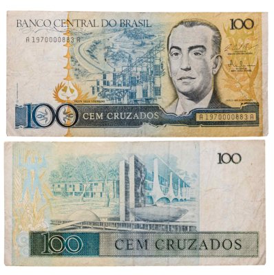 купить Бразилия 100 крузадо 1986 года (Pick 211b)
