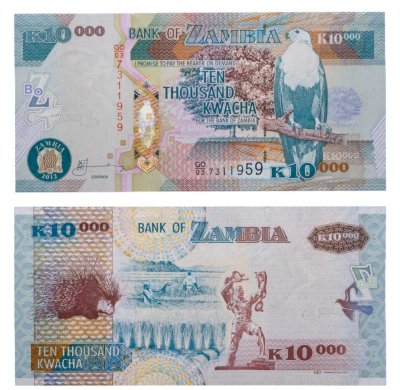 купить Замбия 10 000 квача 2012
