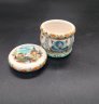 Купить Солонка миниатюрная, украшенная изображением храма, керамика, майолика, роспись, Российская Федерация, 1990-2000 гг.