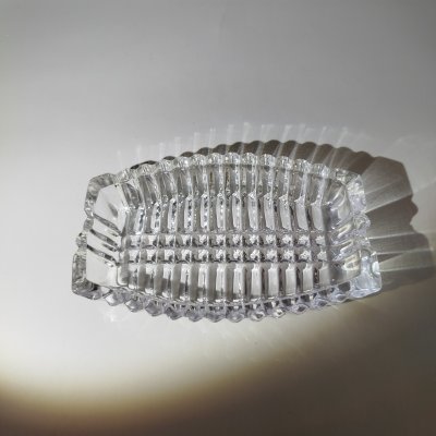 купить Пепельница с рельефным декором, хрусталь, гранение, Дятьковский хрустальный завод, СССР, 1970-1980 гг.