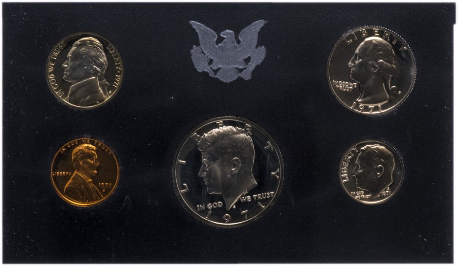 купить США Годовой набор монет 1971 Proof (5 штук) в упаковке