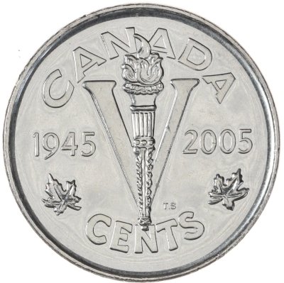 купить Канада 5 центов (cents) 2005 60 лет победе во Второй Мировой войне