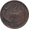 Купить Дания 2 эре (ore) 1881