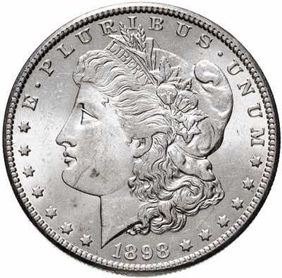 купить США 1 доллар (dollar) 1898 O Доллар Моргана знак монетного двора: "O" - Новый Орлеан