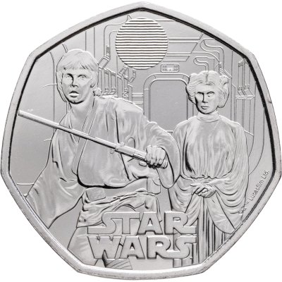 купить Великобритания 50 пенсов 2024 "Звездные войны. Люк Скайуокер"