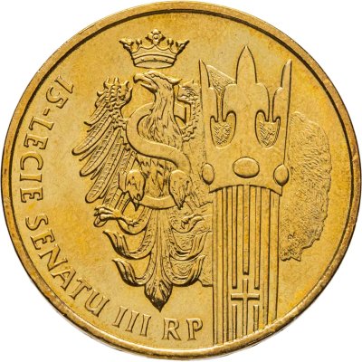 купить Польша 2 злотых (zlote) 2004 "15 лет Сенату Республики Польша"
