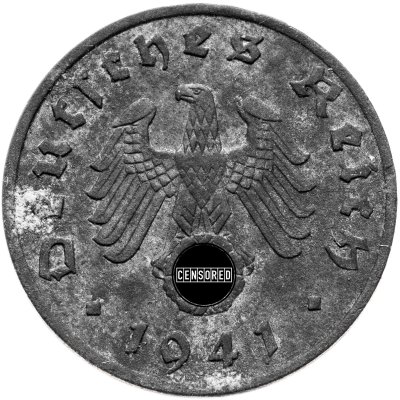 купить Германия, Третий рейх 1 рейхспфенниг 1941 "A"