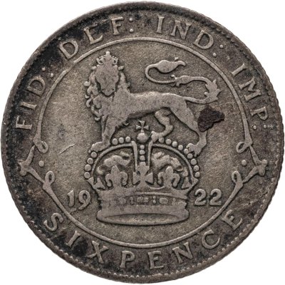 купить Великобритания 6 пенсов (pence) 1922