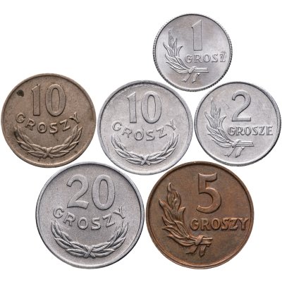 купить Польша набор 6 монет 1949 года