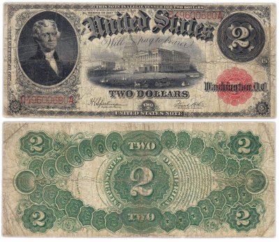 купить США 2 доллара 1917 series 1917 Speelman-White