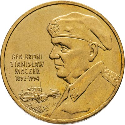 купить Польша 2 злотых (zlote) 2003 "Генерал Станислав Мачек"