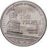 Купить США 1/4 доллара (25 центов, квотер) 2026 Р "250 лет независимости США. Конституция США", знак монетного двора: "P" - Филадельфия