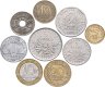 Купить Франция набор из 9 монет 5, 10, 20 сантимов и 1, 2, 5, 10  франков 1923-1989