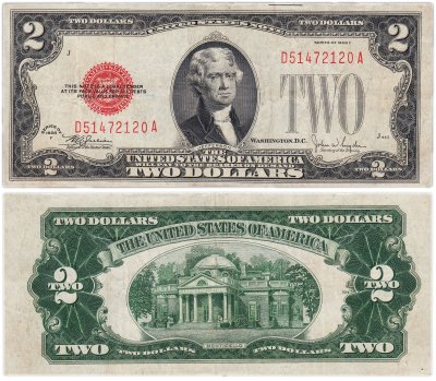 купить США 2 доллара 1928 series 1928F (Pick 378) Julian-Snyder