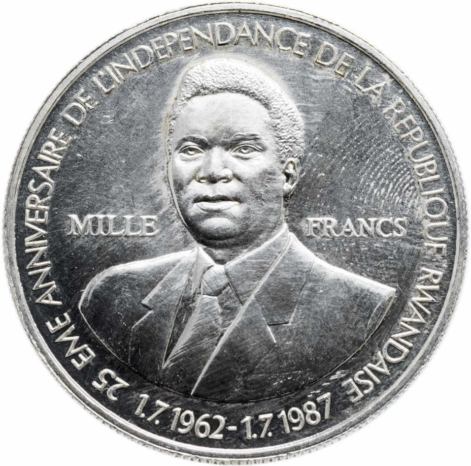 купить Руанда 1000 франков "25 лет Банку Руанды"