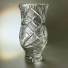 Купить Вазочка для небольшого букета с резным геометрическим декором, хрусталь, алмазная грань, СССР, 1970-1990 гг.