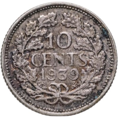 купить Нидерланды 10 центов (cents) 1939