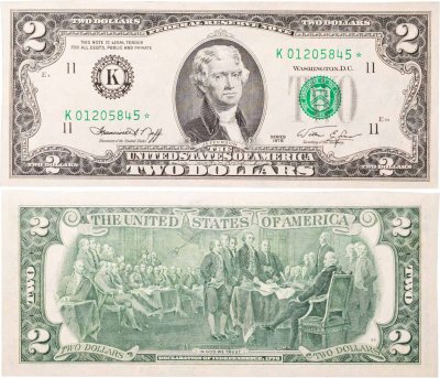 купить США 2 доллара 1976 года (Pick 461) K-Даллас *-серия замещения
