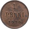 Купить 1 пенни (penni) 1913 Российская Финляндия