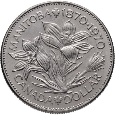 купить Канада 1 доллар (dollar) 1970 "100 лет со дня присоединения Манитобы"