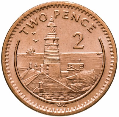 купить Гибралтар 2 пенса 2001