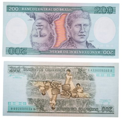 купить Бразилия 200 крузейро 1981-1984 года (Pick 199b)