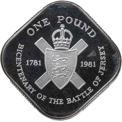 купить Джерси 1 фунт (pound) 1981 200 лет штурму Джерси